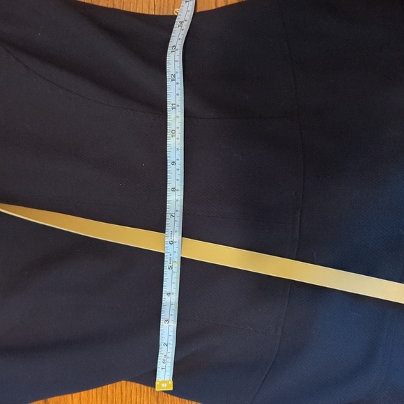 Anne Klein navy blue belted dress, size 6 - Picture 5 of 5